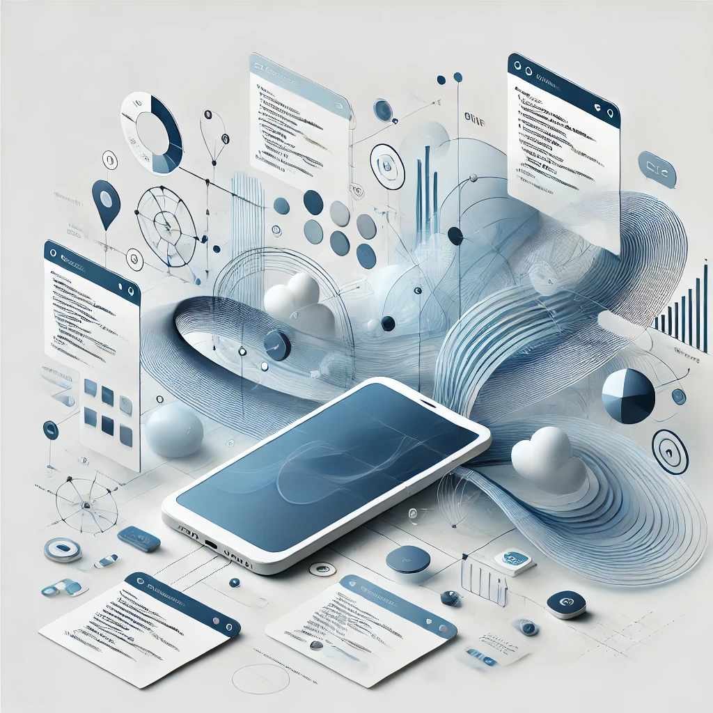 Mobile app illustration